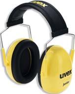 8 uvex K Junior children s earmuffs with shorter headband suitable for head widths up to 145 mm, equivalent to sizes S/M padded headband and