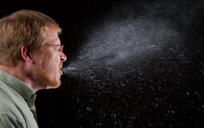 How Influenza Spreads Droplets when people cough, sneeze, or talk Droplets land in the mouths or noses of people who are nearby Also by touching surfaces