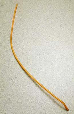 Endotracheal Tube Introducer (Bougie) The top of