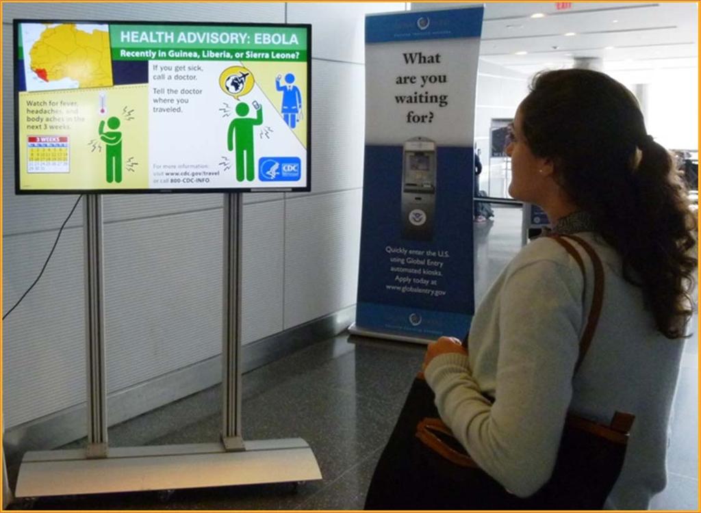 Airport Messaging: Travelers Arriving in the United States Traveler arriving at