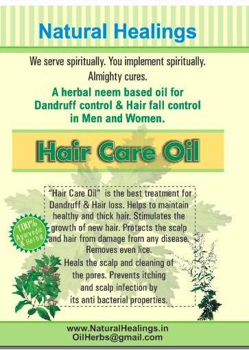 Increases vigor and virility within men. Helps in increase of sperms which was lost due to Night fall. Rs 700/- Hair Care Oil is the best treatment for Dandruff & Hair loss.