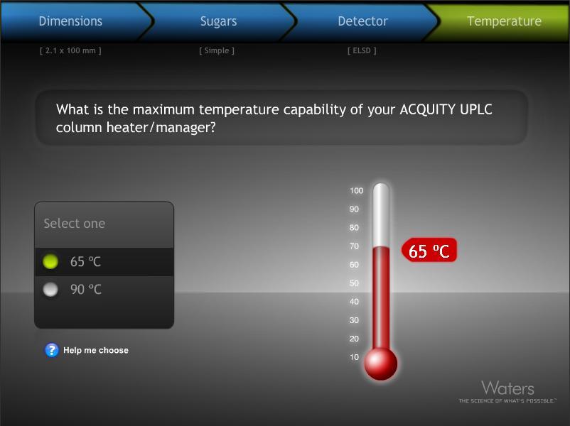 Step 4 Select Temperature