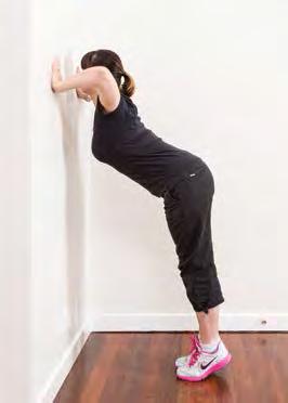 The further your feet are away from the wall, the harder the exercise
