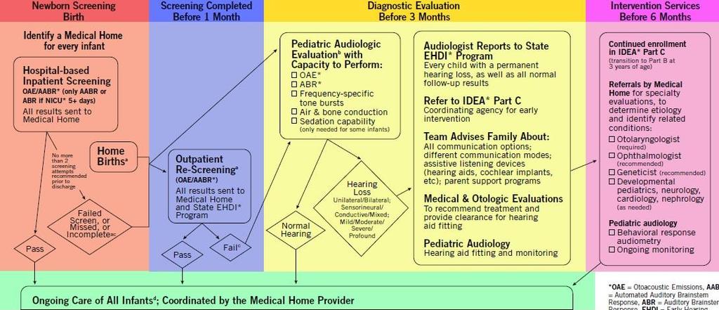 EHDI 1-3-6 Guidelines Early Hearing Detection and Intervention (EHDI) Guidelines for Pediatric Medical Home Providers Guidelines and Referral checklist