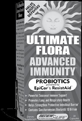 Advanced Immunity Probiotics powered by EpiCor Immunogen & ResistAid LAG 10 billion cultures S.