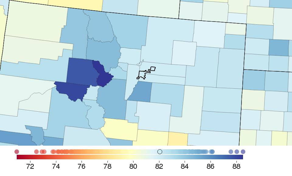 COUNTY PROFILE: Denver County, Colorado US COUNTY PERFORMANCE The Institute for Health Metrics and Evaluation (IHME) at the University of Washington analyzed the