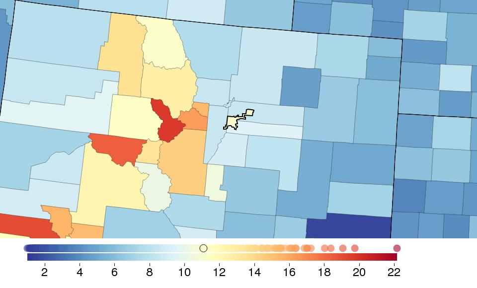 FINDINGS: HEAVY DRINKING Sex Denver County Colorado National National