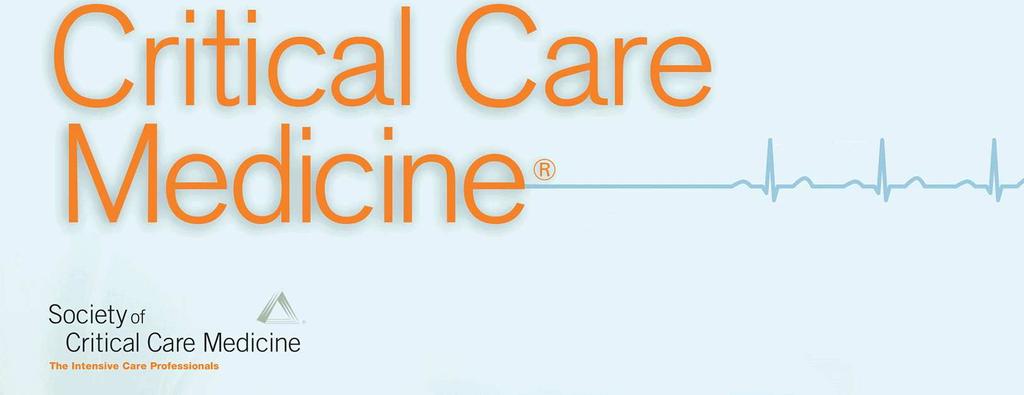 CCM 2013 Critical Care Medicine 2013