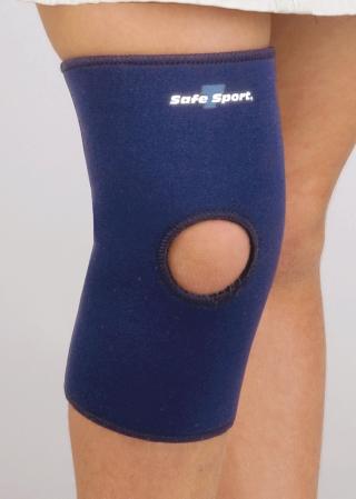 FOR PEDIATRIC / YOUTH Neoprene Knee Sleeve MODEL: 37-373 Sports neoprene provides therapeutic warmth and compression Open patella, easy slip-on style Supports the knee Limits swelling and decreases