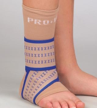 neoprene Unique knit design for precise compression Available in blue or beige Latex free Weak or Injured Ankles Ankle Strains Tendinitis ORDER # ORDER # APPROX.