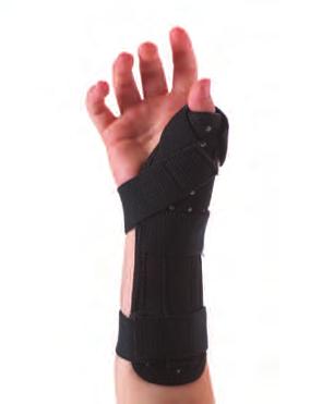wrist while preserving mobility of the other fingers > Indicated for dequervain s Syndrome, gamekeeper s thumb, tendonitis, thumb strains or sprains and post-cast