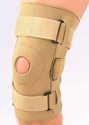 XXL MPR12028 Knee Stabilizer Support 4- bilateral spiral stays for extra support Donut-buttress pad with patellar opening Neoprene