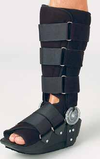 () Fracture Walker Brace Comfortable soft foam material Adjustable hook & loop closure Designed to immobilize foot & ankle Cold and