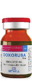 cancer DOXORUBA (Doxorubicin HCl Injection) 10mg/5ml