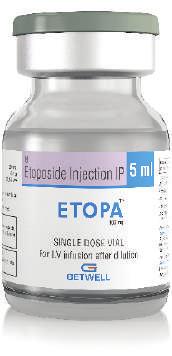 PRODUCTS FOR SOLID TUMORS ETOPA (Etoposide Injection) 100mg/5ml Store between 20-25 C (68-77 F).