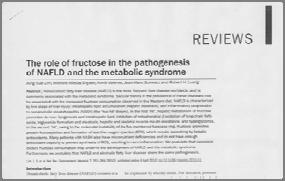 Lim JS et al. The role of fructose in the pathogenesis of NAFLD and the metabolic syndrome. Nat Rev Gastroenterol Hepatol, Vol. 7, pp. 251-264, May 2010.