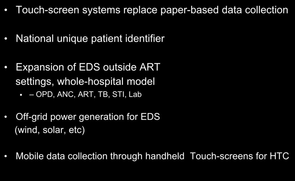 Opportunity: Baobab Health Trust Touch-screen systems replace paper-based data