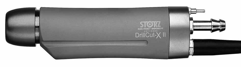 Proven DrillCut-X blade portfolios can be used 40 7120 50 40 7120 50 DrillCut-X II Shaver Handpiece, for use with UNIDRIVE S III ECO/ENT/NEURO/OMFS 40 7120 90 40
