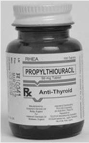Antithyroid Agents 3 major categories: 1. thioamide derivatives propylthiouracil(ptu) methimazole(tapazole) 2. iodides (nonradioactive) Lugol s solution 3.