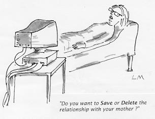 Use of new technologies: The computer as therapist Do you want to Save or Delete the relationship with your mother? Treatment of PTSD by Exposure and/or Cognitive Restructuring Marks et al.