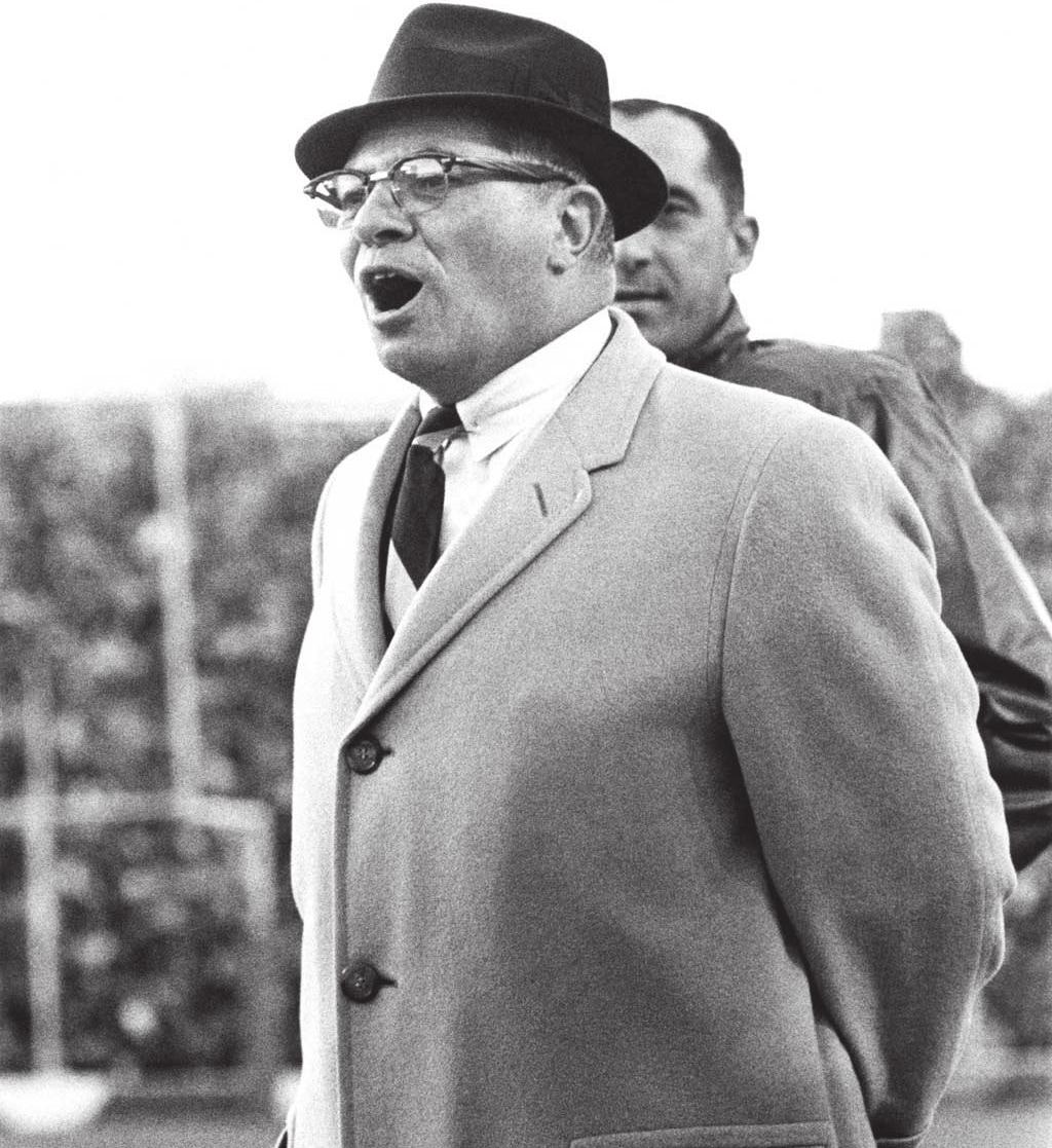 Lombardi played offensive guard at Fordham as one of the famed 7 Blocks of Granite.