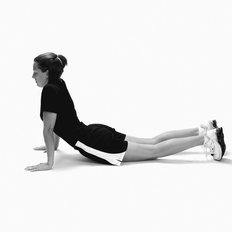 pushup position.