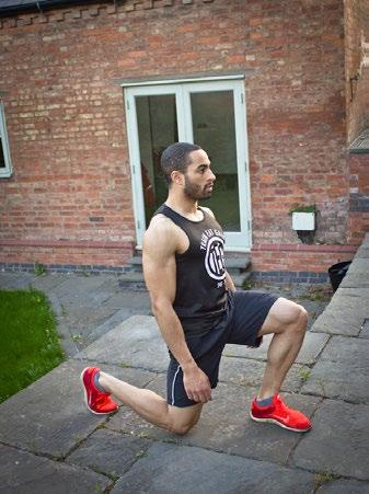 5B. SPLIT SQUAT 4 x 10 reps (per leg) 90 seconds Bodyweight Lunge Stand upright with one foot