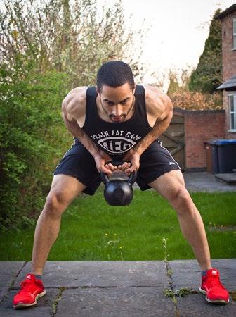 4A. TWO ARM KETTLE BELL ROW 4 x 12-15 reps None (superset) Band Low Row, Inverted Row Grip a kettle bell with