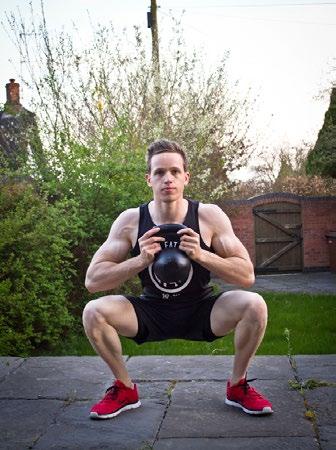 2. KETTLE BELL SQUAT 5 x 6-12 reps 60 seconds Bodyweight Squat NOTES Warm up by squatting with no weight first.