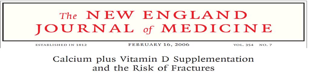 CASE 4 36,000 women randomized to calcium carbonate + vitamin D versus control Mean f/u 7 years 17% increased