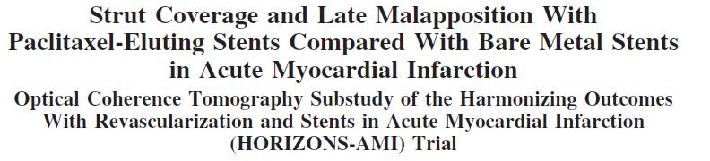 in higher rates of uncovered and malapposed stent at