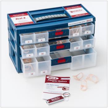 Chapter Four Oval-8 Packaging Options Whether you will be using Oval-8 splints on a daily basis and need an Oval-8 Kit or will issue them once a month, there is a packaging option that will meet your