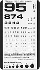 jpg The Eye Exam Pupils Eye Vital Sign Near Vision Card Held at 14 inches Glasses as needed Look for afferent pupillary defect Swinging flashlight test +APD indicates optic nerve or large retinal
