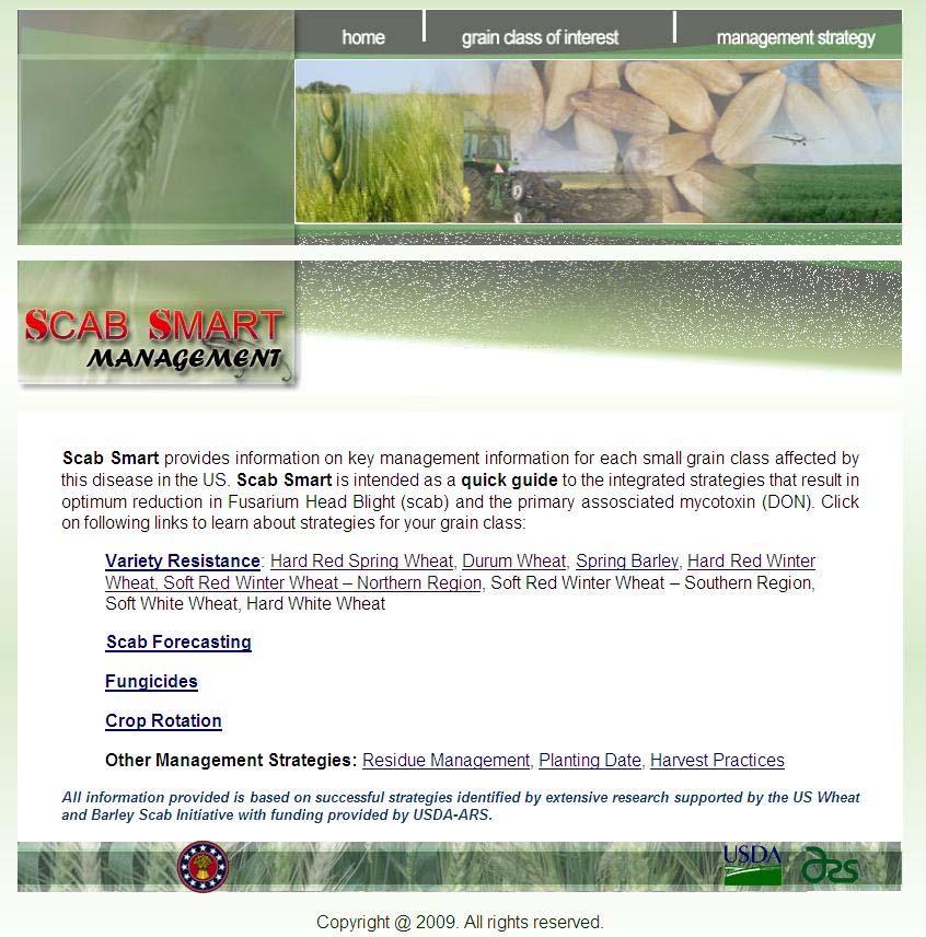 Scab Smart web site on