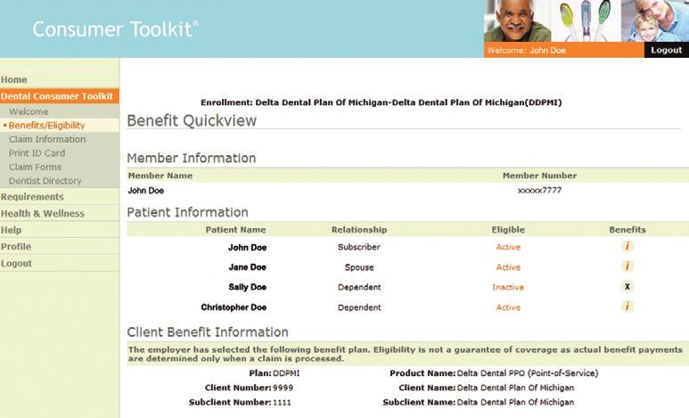 Stay informed about your dental benefits with Consumer Toolkit Stay current on your dental benefits with Delta Dental of Kentucky s easy-to-use Consumer Toolkit.
