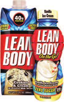 Use Lean Body anytime that you want a complete, hi-protein MEAL.