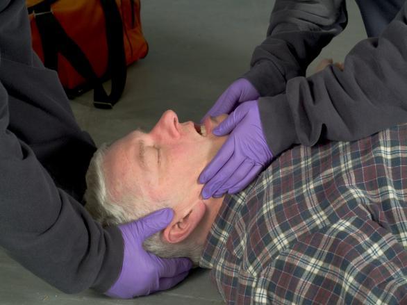 High risk of airway occlusion EMS must manage Open the Airway Manual