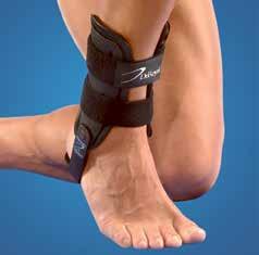 Ankle Support A flexible ankle support made of 3 mm NeoTex. Provides light support and heat to the ankle and achilles. Hook and loop closure in the front for easy application.