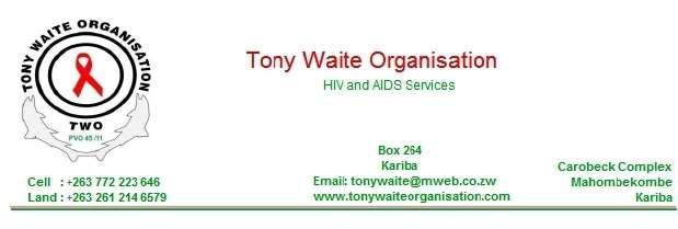 MONTHLY REPORT JANUARY 2017 Tony Waite has continued to scale up its operations from urban, peri-urban and hard to reach areas.