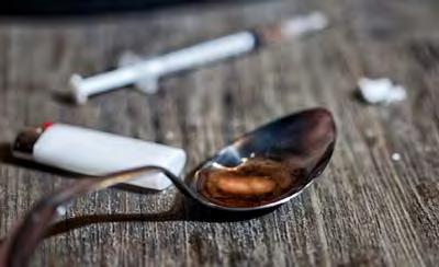 Environmental Signs of Opioid Use Spoons Needles