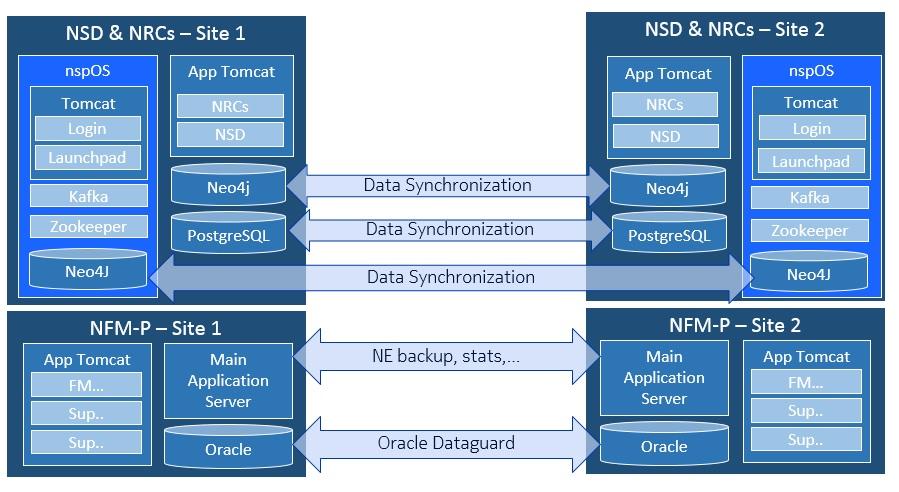 Single-module deployments NSP Note: In order to deploy the NSP in a redundant multi-module configuration, each module in the deployment must be in a redundant configuration.