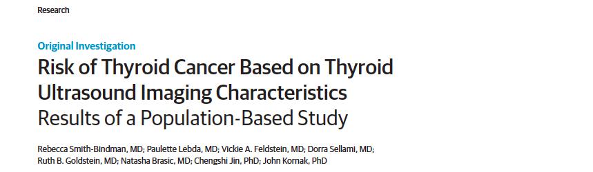 Purpose To determine the sonographic features statistically associated with thyroid cancer Unique aspect of study: we included nodules subjected to FNAB/surgery