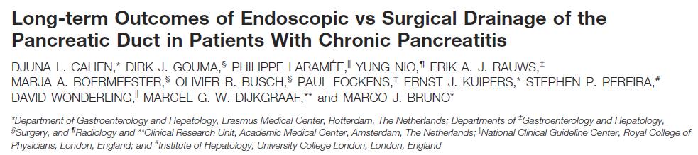 CONCLUSIONS: In the long term, symptomatic patients with advanced chronic pancreatitis who