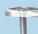 to create a low-profile construct Four K-wire holes in the head accept 2.0 mm K-wires 2.7 mm/3.