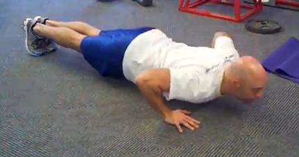 Workout A Superman Pushup Maintain a straight line with your body and keep