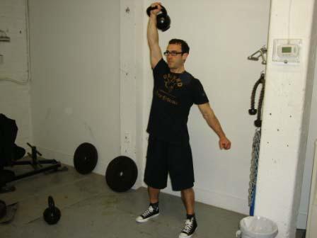 Squat to at least parallel, maintaining an upright torso.