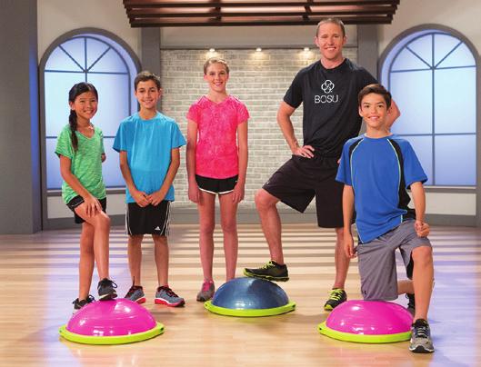 BOSU Sport Balance Trainer SMALLER DESIGN HOME FITNESS OF ALL LEVELS HOME USE LIMITED WARRANTY FAMILY FRIENDLY The BOSU Sport Balance Trainer 50cm is simply a smaller version of the original BOSU
