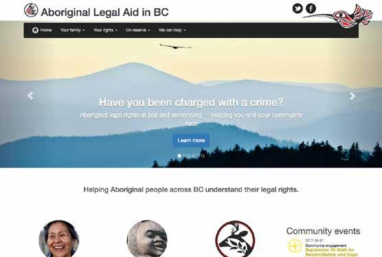 Community Partners Orientation Manual Aboriginal Legal Aid in BC website aboriginal.legalaid.bc.