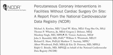 026 NCDR Contributions to CPGs NCDR model for in-hospital mortality cited Peterson
