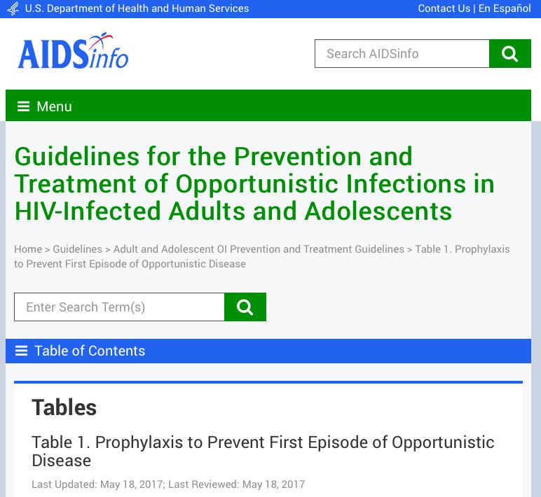 Starting OI prophylaxis https://aidsinfo.nih.